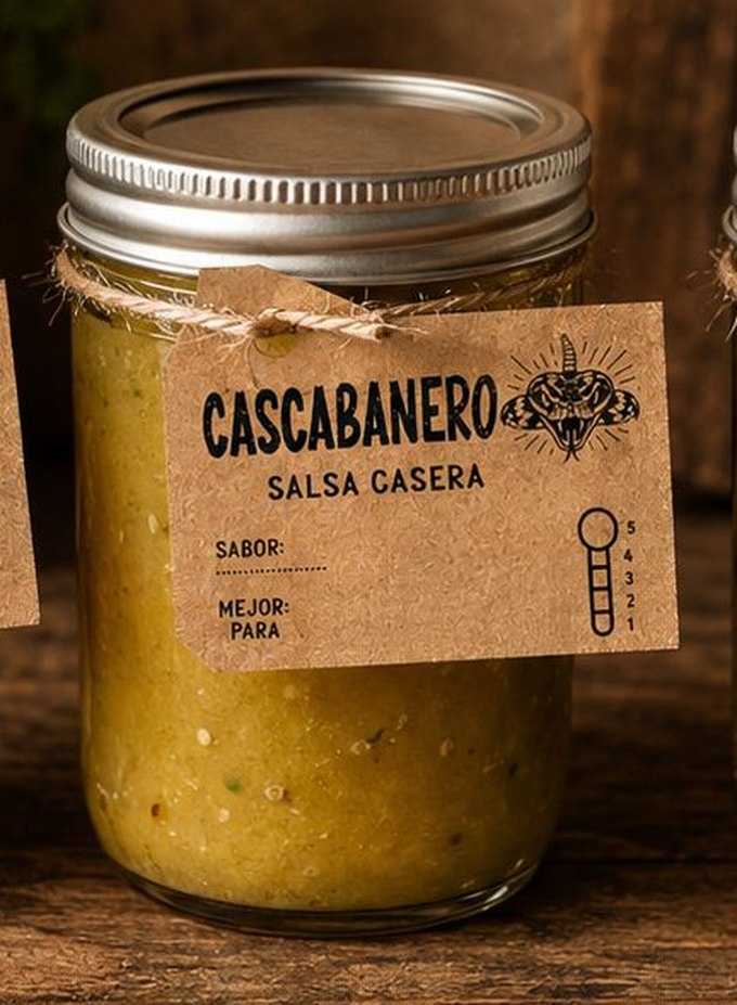 Frasco de Salsa Amarilla Cascabanero, de chile güerito